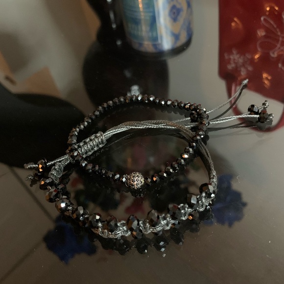 2 shiny black beads bracelets🖤💎 - Picture 3 of 6